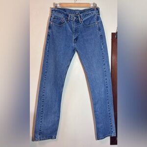 Levis 505 Blue Medium Wash 100% Cotton Jeans Size 31 X 34 Levi’s Unisex